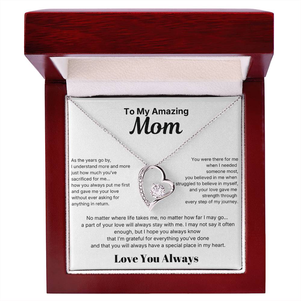To My Amazing Mom - Love Necklace