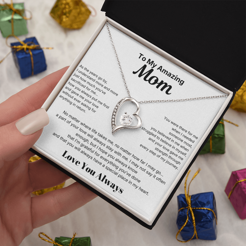 To My Amazing Mom - Love Necklace