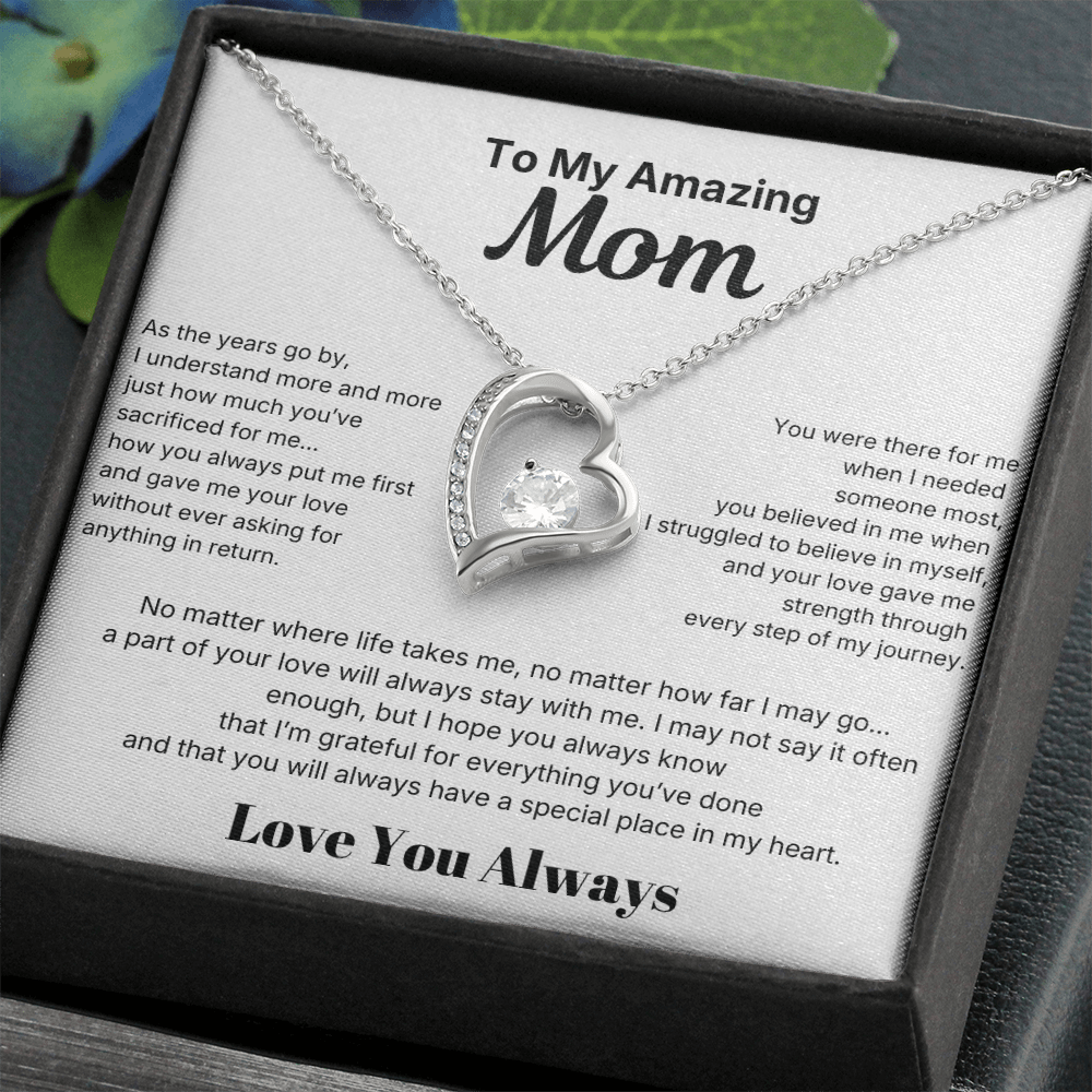 To My Amazing Mom - Love Necklace